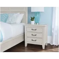 144-227 Vaughan Bassett Furniture Passageways - Oyster Grey Bedroom Furniture Nightstand