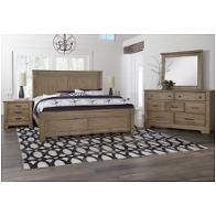 172-551 Vaughan Bassett Furniture Cool Rustic - Stone Grey Bedroom Furniture Bed