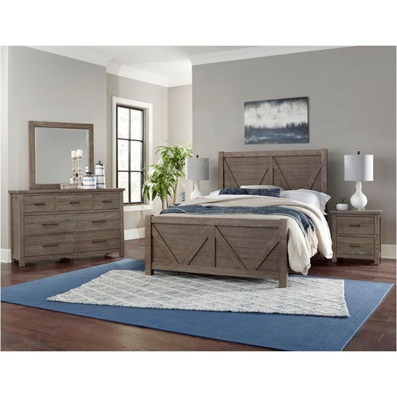 131-557 Vaughan Bassett Furniture Queen V Panel Bed