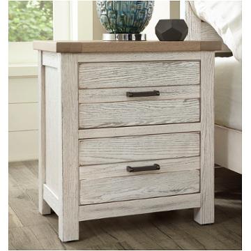 134-227 Vaughan Bassett Furniture Highlands - Aged White Bedroom Furniture Nightstand
