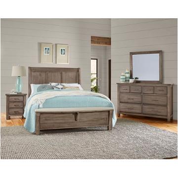 161-553 Vaughan Bassett Furniture Chestnut Creek - Pewter Bedroom Furniture Bed