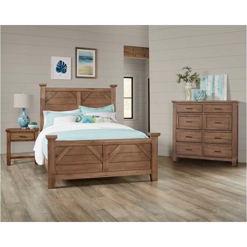 162-558 Vaughan Bassett Furniture Chestnut Creek-fawn Bedroom Furniture Bed