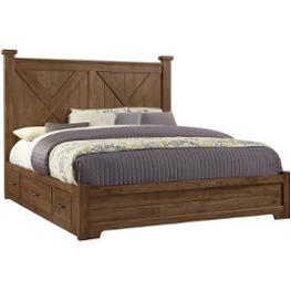 174-557b Vaughan Bassett Furniture Cool Rustic - Amber Bedroom Furniture Bed