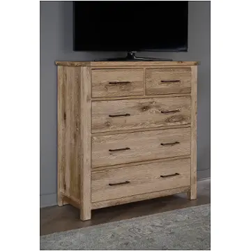 754-004 Vaughan Bassett Furniture Dovetail - Sun Bleached White Bedroom Furniture Dresser