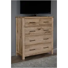 754-004 Vaughan Bassett Furniture Dovetail - Sun Bleached White Bedroom Furniture Dresser