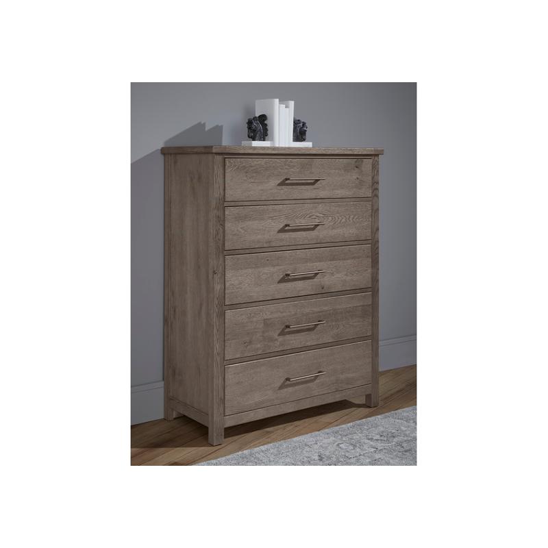 751-115 Vaughan Bassett Furniture Dovetail - Mystic Grey Bedroom Furniture Chest