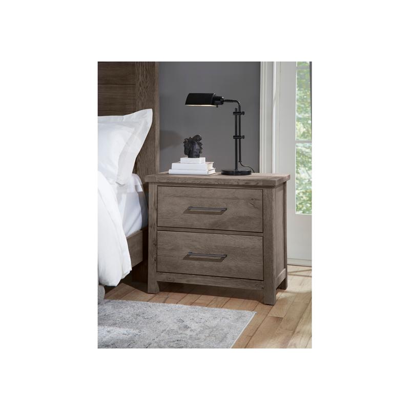 751-227 Vaughan Bassett Furniture Dovetail - Mystic Grey Bedroom Furniture Nightstand