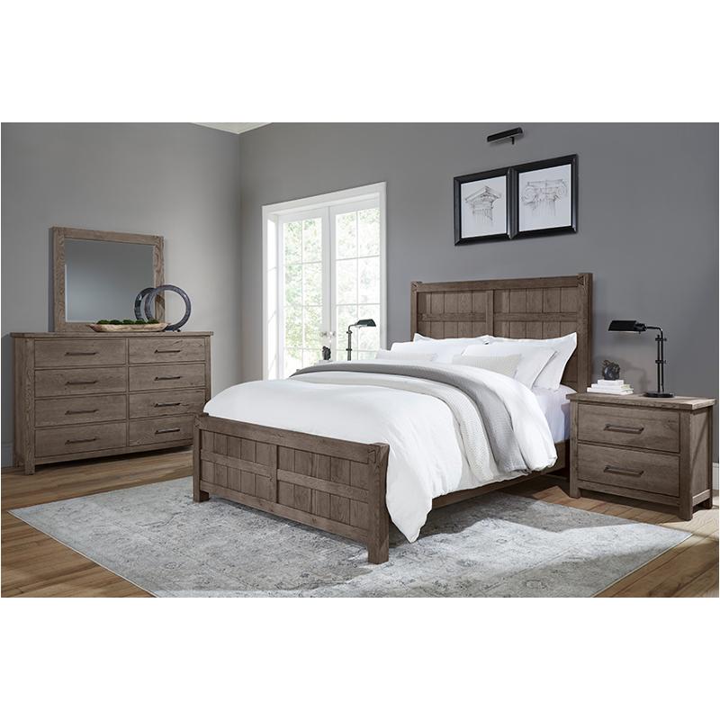 751-559 Vaughan Bassett Furniture Dovetail - Mystic Grey Bedroom Furniture Bed