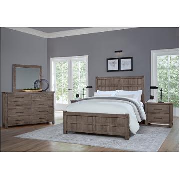 751-669 Vaughan Bassett Furniture Dovetail - Mystic Grey Bedroom Furniture Bed