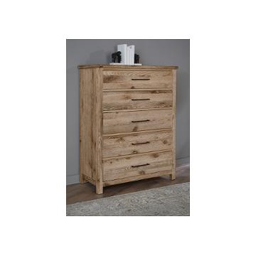 754-115 Vaughan Bassett Furniture Dovetail - Sun Bleached White Bedroom Furniture Chest