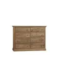 155-003 Vaughan Bassett Furniture Carlisle - Warm Natural Bedroom Furniture Dresser