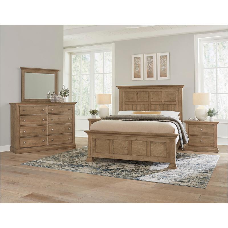 155-558 Vaughan Bassett Furniture Carlisle - Warm Natural Bedroom Furniture Bed