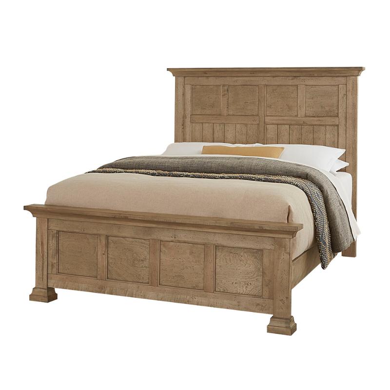 155-668 Vaughan Bassett Furniture Carlisle - Warm Natural Bedroom Furniture Bed