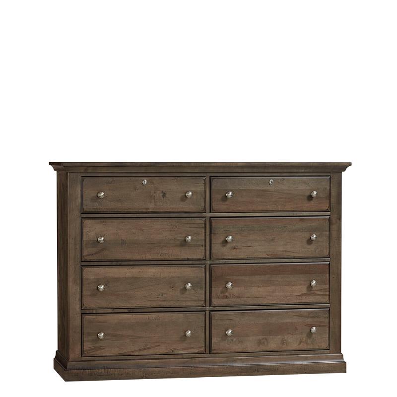 156-003 Vaughan Bassett Furniture Carlisle - Dark Sable Bedroom Furniture Dresser