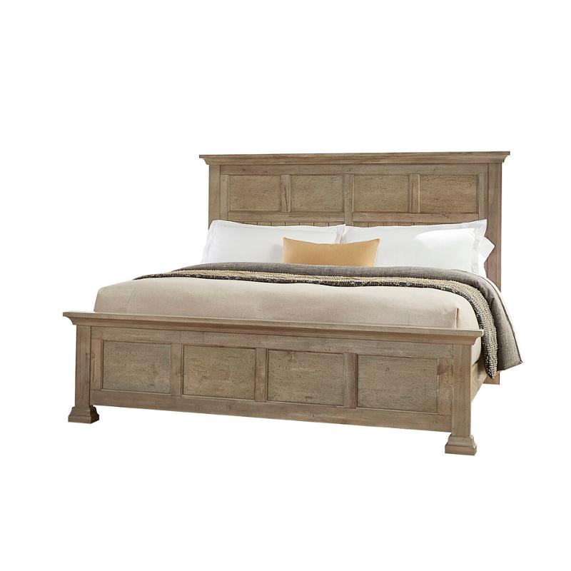 157-558 Vaughan Bassett Furniture Carlisle - Natural Grey Bedroom Furniture Bed