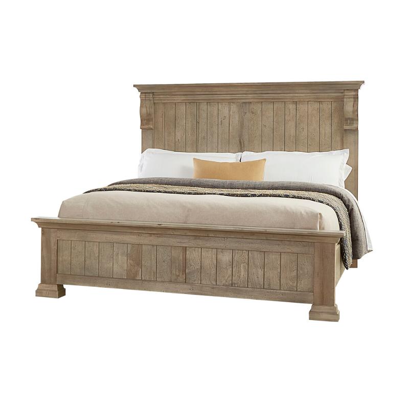 157-559 Vaughan Bassett Furniture Carlisle - Natural Grey Bedroom Furniture Bed