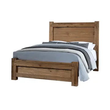 752-668 Vaughan Bassett Furniture Dovetail - Natural Bedroom Furniture Bed