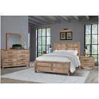 754-559 Vaughan Bassett Furniture Dovetail - Sun Bleached White Bedroom Furniture Bed