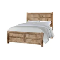 754-669 Vaughan Bassett Furniture Dovetail - Sun Bleached White Bedroom Furniture Bed