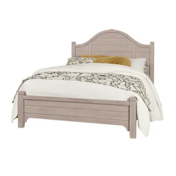741-668a Vaughan Bassett Furniture Bungalow - Dover Grey Bedroom Furniture Bed