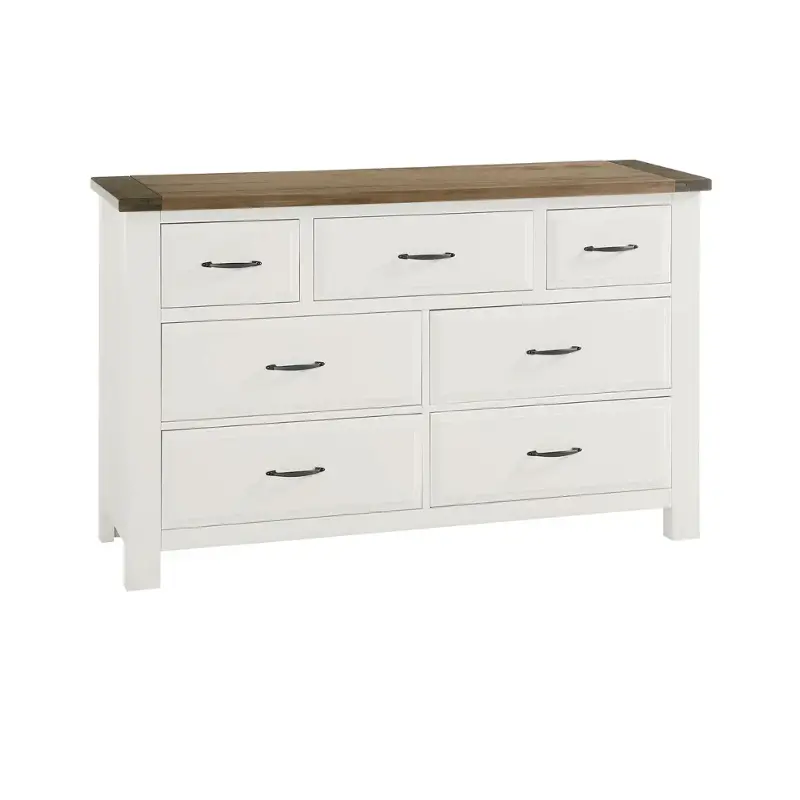 116-003 Vaughan Bassett Furniture Maple Road - Two Tone Bedroom Furniture Dresser