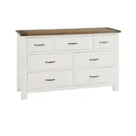 116-003 Vaughan Bassett Furniture Maple Road - Two Tone Bedroom Furniture Dresser