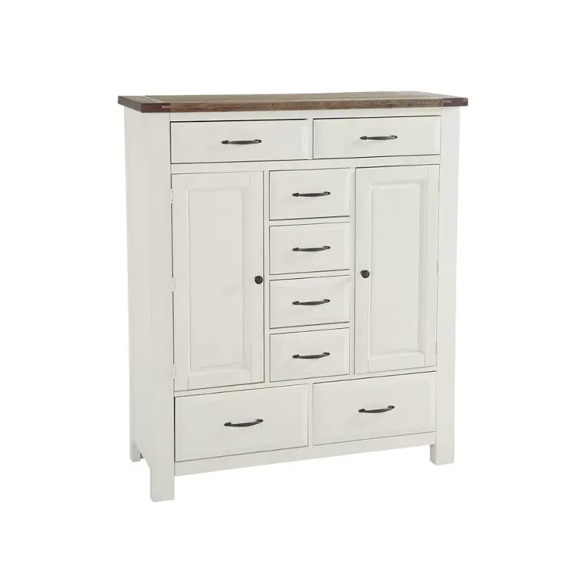 116-116 Vaughan Bassett Furniture Maple Road - Two Tone Bedroom Furniture Chest