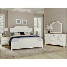116-557 Vaughan Bassett Furniture Maple Road - Two Tone Bedroom Furniture Bed