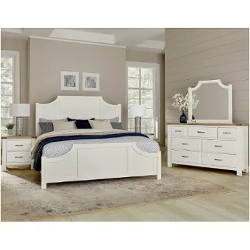 116-667-766-944 Vaughan Bassett Furniture Maple Road - Two Tone Bedroom Furniture Bed