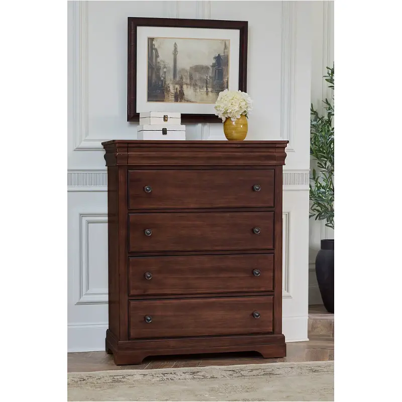 770-115 Vaughan Bassett Furniture Vista - Warm Cherry Bedroom Furniture Chest