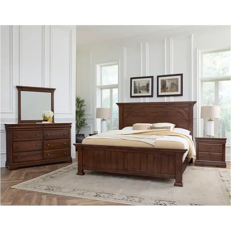 770-559 Vaughan Bassett Furniture Vista - Warm Cherry Bedroom Furniture Bed