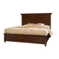 770-559-050b-502 Vaughan Bassett Furniture Vista - Warm Cherry Bedroom Furniture Bed