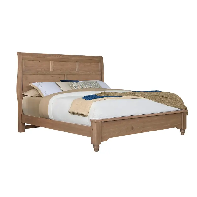 771-663 Vaughan Bassett Furniture Vista - Natural Oak Bedroom Furniture Bed