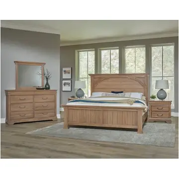 771-669 Vaughan Bassett Furniture Vista - Natural Oak Bedroom Furniture Bed