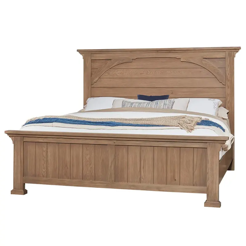 771-722 Vaughan Bassett Furniture Vista - Natural Oak Bedroom Furniture Bed