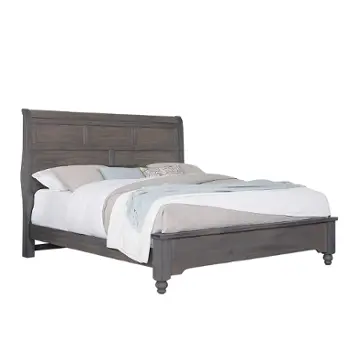772-922 Vaughan Bassett Furniture Vista - Grey Oak Bedroom Furniture Bed