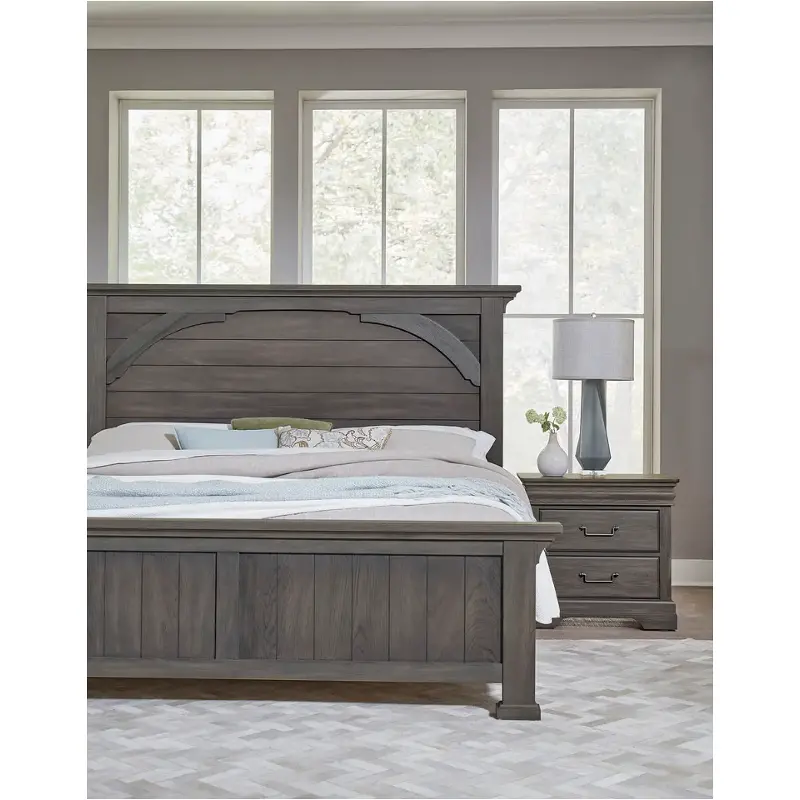 772-559-955-722 Vaughan Bassett Furniture Vista - Grey Oak Bedroom Furniture Bed