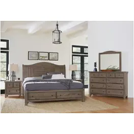 801-553-050b-502 Vaughan Bassett Furniture Cool Farmhouse - Grey Bedroom Furniture Bed