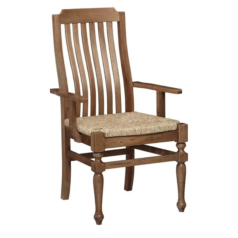 242021 Vaughan Bassett Furniture Seagrass Seat Arm Chair