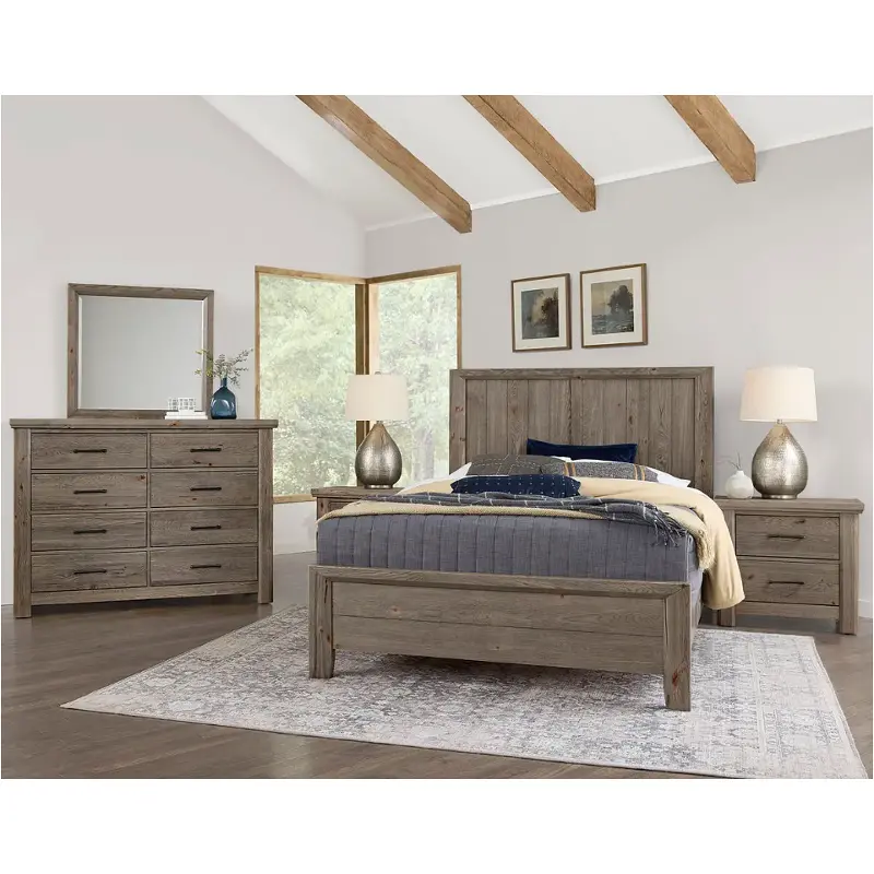 780-667 Vaughan Bassett Furniture Yellowstone - Dapple Grey Bedroom Furniture Bed