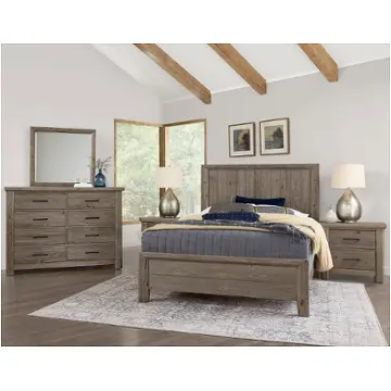 780-667 Vaughan Bassett Furniture Yellowstone - Dapple Grey Bedroom Furniture Bed