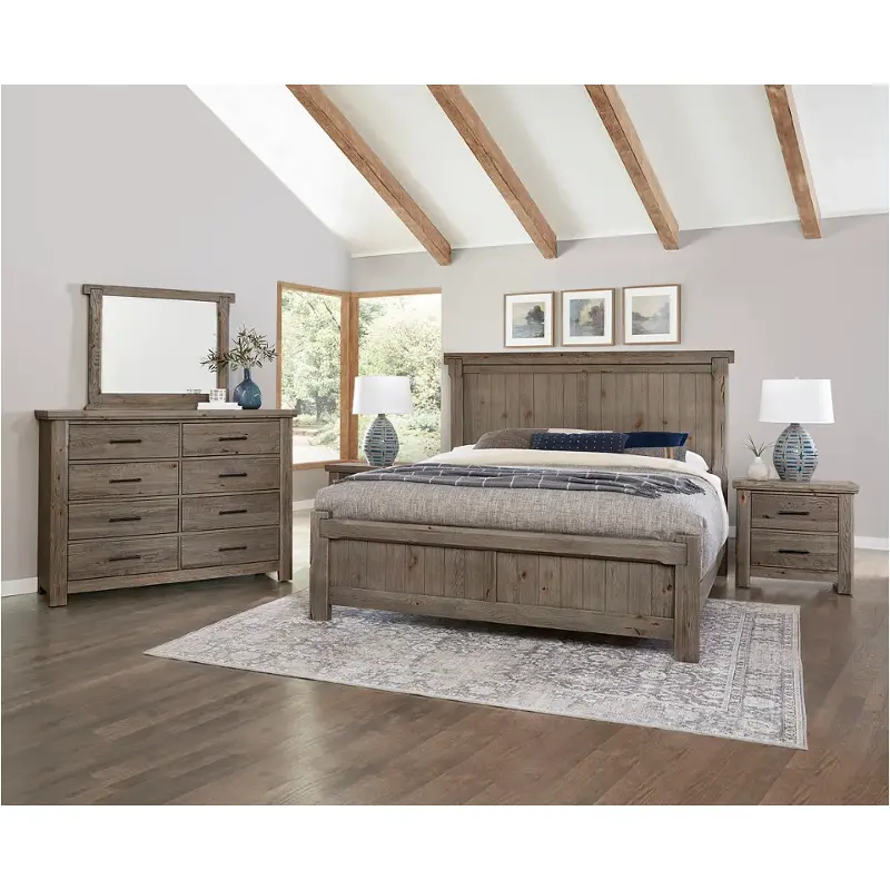 780-668 Vaughan Bassett Furniture Yellowstone - Dapple Grey Bedroom Furniture Bed