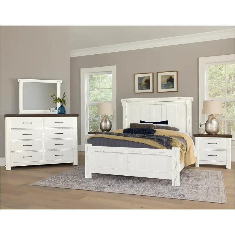 784-558 Vaughan Bassett Furniture Yellowstone - White Bedroom Furniture Bed