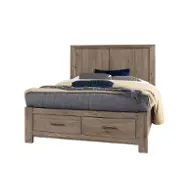 780-557-050b-502 Vaughan Bassett Furniture Yellowstone - Dapple Grey Bedroom Furniture Bed