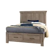 780-668-066b-502 Vaughan Bassett Furniture Yellowstone - Dapple Grey Bedroom Furniture Bed