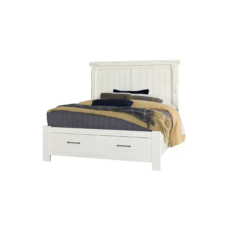 784-668-066b-502 Vaughan Bassett Furniture Yellowstone - White Bedroom Furniture Bed