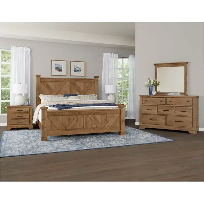 195-667 Vaughan Bassett Furniture Yosemite - Natural Bedroom Furniture Bed