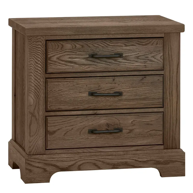 199-227 Vaughan Bassett Furniture Yosemite - Smoke Bedroom Furniture Nightstand