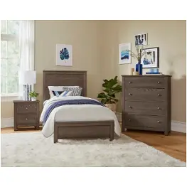 11-331 Vaughan Bassett Furniture Fundamentals-grey Bedroom Furniture Bed