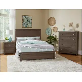 11-552 Vaughan Bassett Furniture Fundamentals-grey Bedroom Furniture Bed
